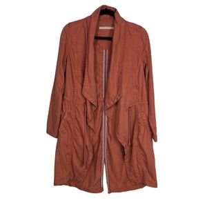 MAX JEANS Cascading front Drawstring Waist Tencel Jacket size XS